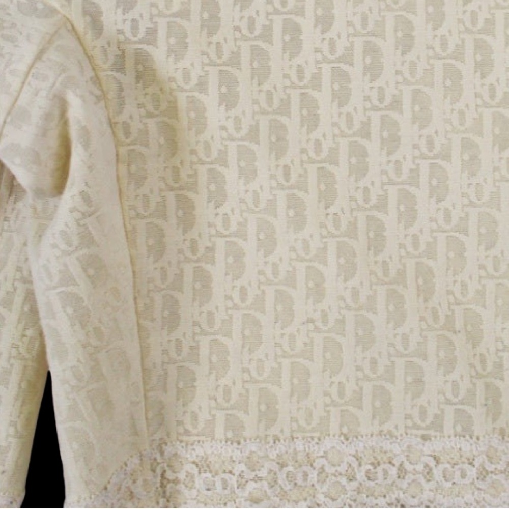 Dior 80’s Vintage Monogram Logo Nude Beige Biker Lingerie Girdle Shorts - Picture 9 of 13